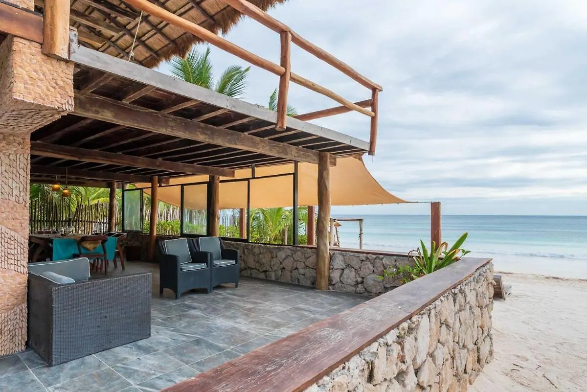 Villa Casa Aakbal Private Beach Fron Sea Best Location Tulum Mexico