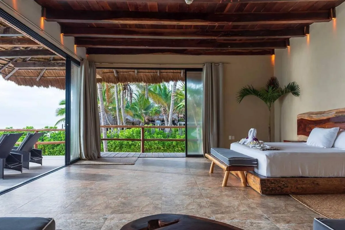 Casa Aakbal Private Beach Fron Sea Best Location Tulum Villa